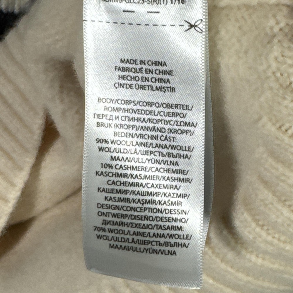 Ralph Lauren Sweater Womens Fits S Cashmere Turtleneck Bear Bloomingdales SHRUNK - Picture 6 of 10